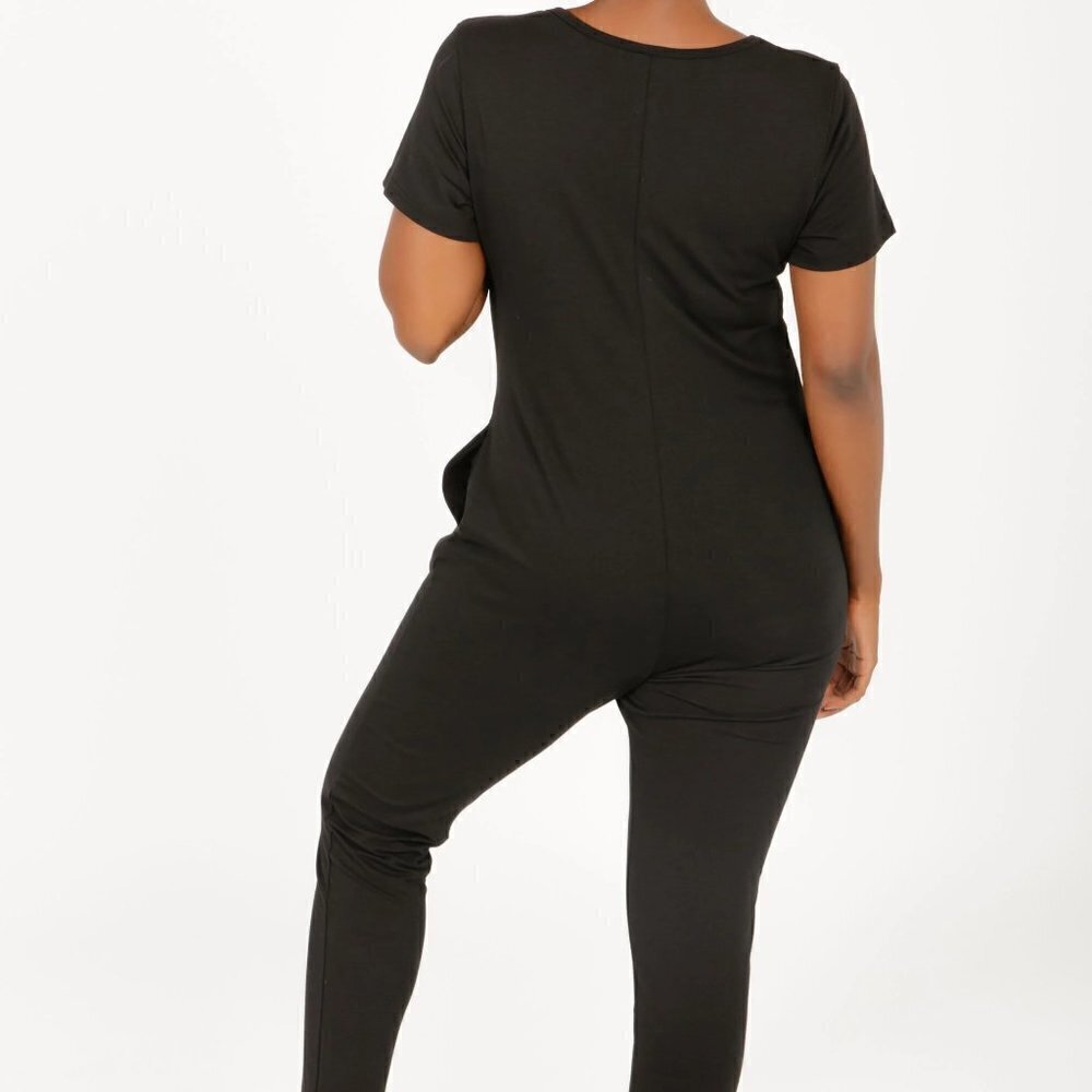 Smash + Tess Mae Romper- Midnight Black